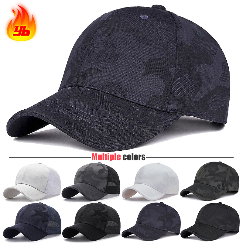 Outdoor Sport Hat Classic - คลาสสิกใหม่แฟชั่นกีฬากลางแจ้งเบสบอลหมวกลําลองผ้าฝ้าย Snapback หมวกผู้ชายผู้หญิงครีมกันแดด Breathable ตาข่ายสไตล์การออกแบบ