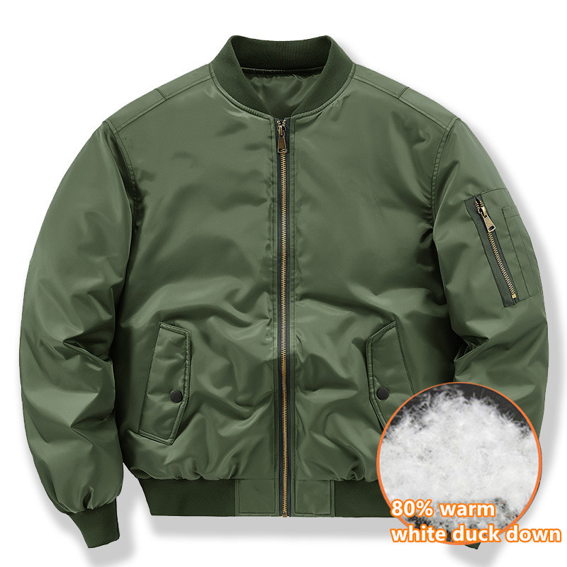 Outdoor Sport Jacket Men - ฤดูหนาวลงเสื้อผู้ชายสั้น Air Force MA1 Pilot ชุดทำงานขนาดใหญ่เสื้อเบสบอลชุดการต่อสู้กลางแจ้งกีฬาเดินป่าเสื้อผ้า