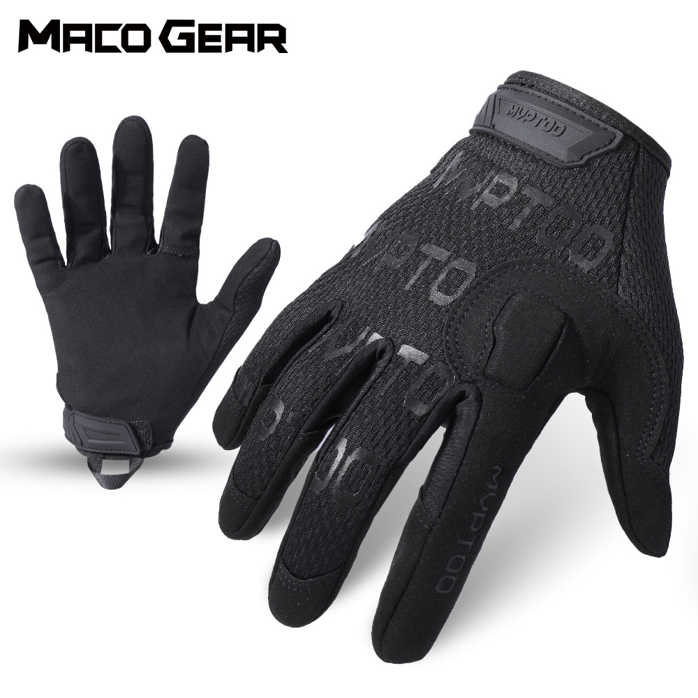 Outdoor Sport Climbing Gear - ถุงมือปั่นจักรยานกลางแจ้งแบบยุทธวิธี กีฬา สกี จักรยาน เดินป่า ต่อสู้
