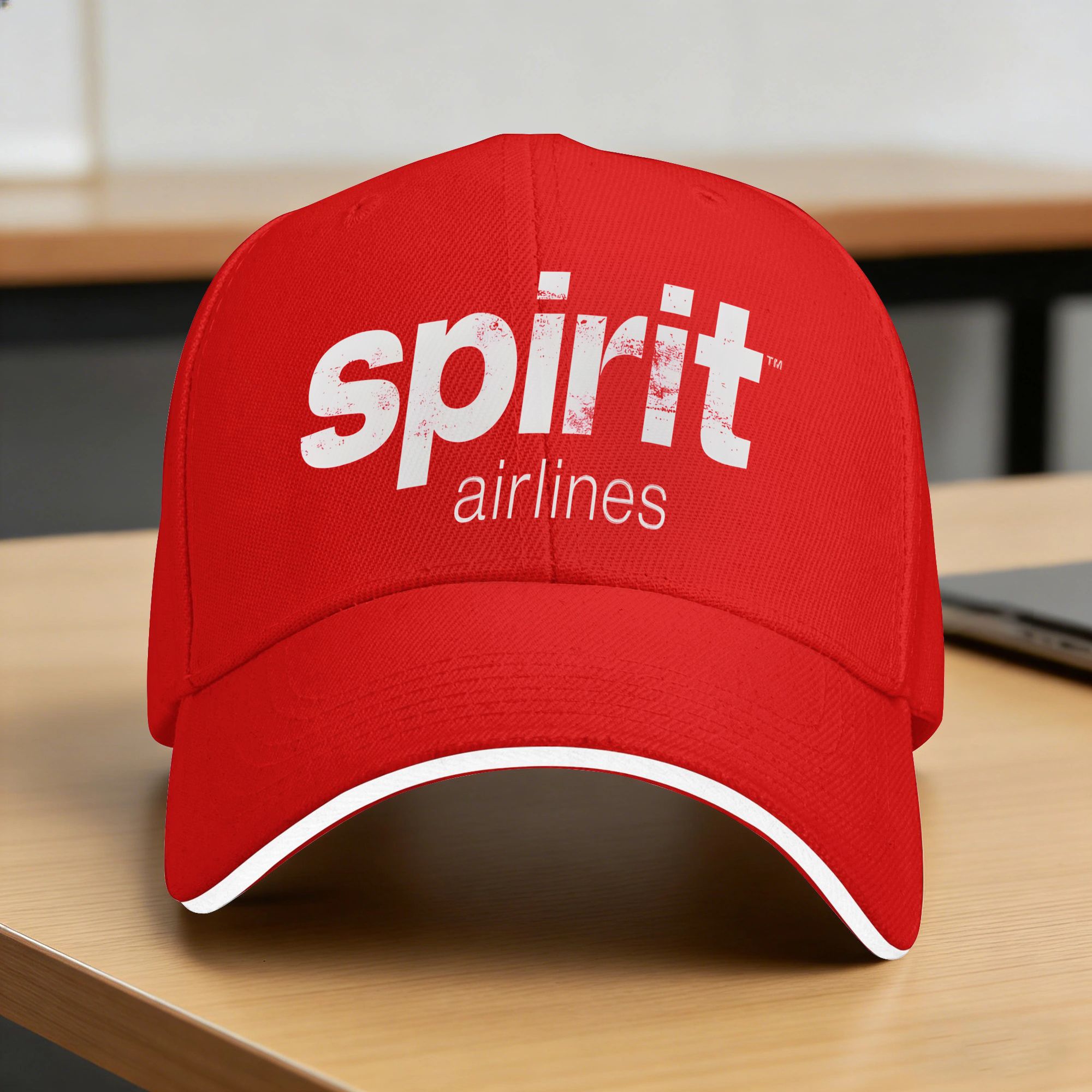 Outdoor Sport Hat Classic - SPIRIT AIRLINES หมวกเบสบอลลำลอง หมวกกีฬากลางแจ้ง หมวกทรัคเกอร์ หมวกกันแดดฤดูใบไม้ผลิ
