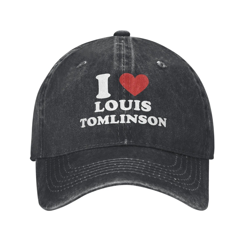 Outdoor Sport Hat Classic - I Love Louis Tomlinsons เบสบอลหมวกลําลองสําหรับชายผู้ใหญ่ฤดูร้อนกีฬากลางแจ้ง Trucker