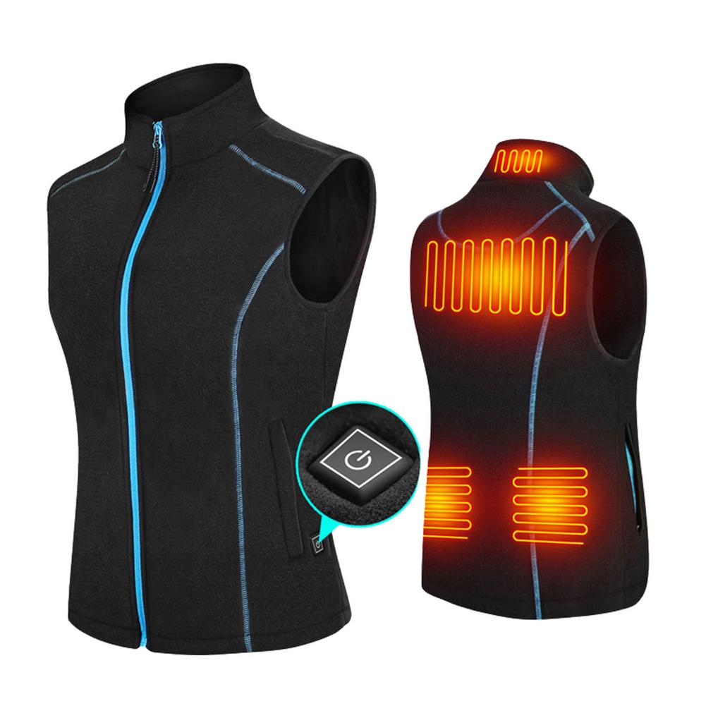 Outdoor Sport Jacket Men - ผู้หญิงเสื้อกั๊กอุ่นฤดูหนาวไฟฟ้าความร้อน Waistcoat หญิงสมาร์ทเครื่องทำความร้อนอุ่นแจ็คเก็ตเสื้อกั๊กกีฬากลางแจ้งอุ่นเสื้อกั๊ก Gilet ผู้หญิง