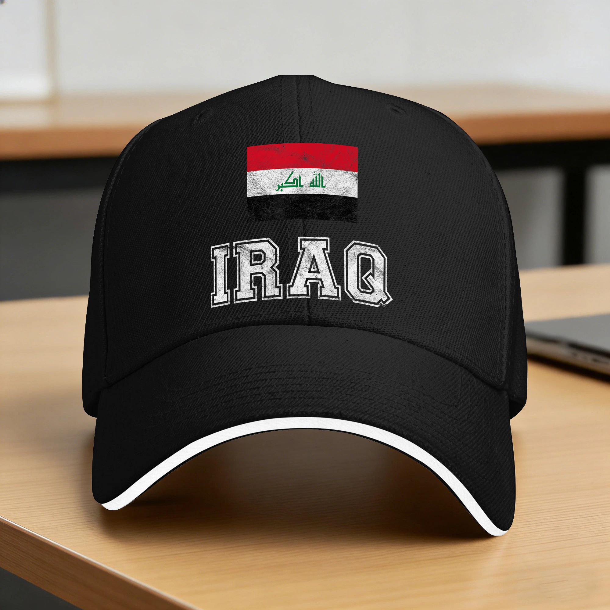 Outdoor Sport Hat Classic - หมวกเบสบอลลายธงชาติอิรัก หมวกคลาสสิกสำหรับวัยรุ่น หมวกทรัคเกอร์ พิมพ์ลายคุณภาพสูง หมวกเบสบอลสำหรับเล่นกีฬากลางแจ้ง ของขวัญวันเกิด