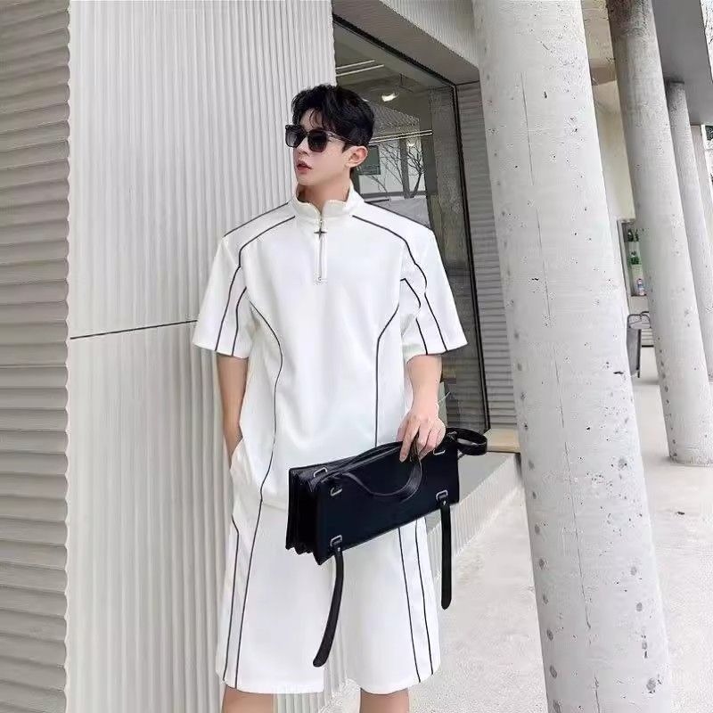 ชุดกีฬาผู้ชายสไตล์เกาหลี เสื้อ - Outdoor Sportswear บทวิจารณ์และราคา