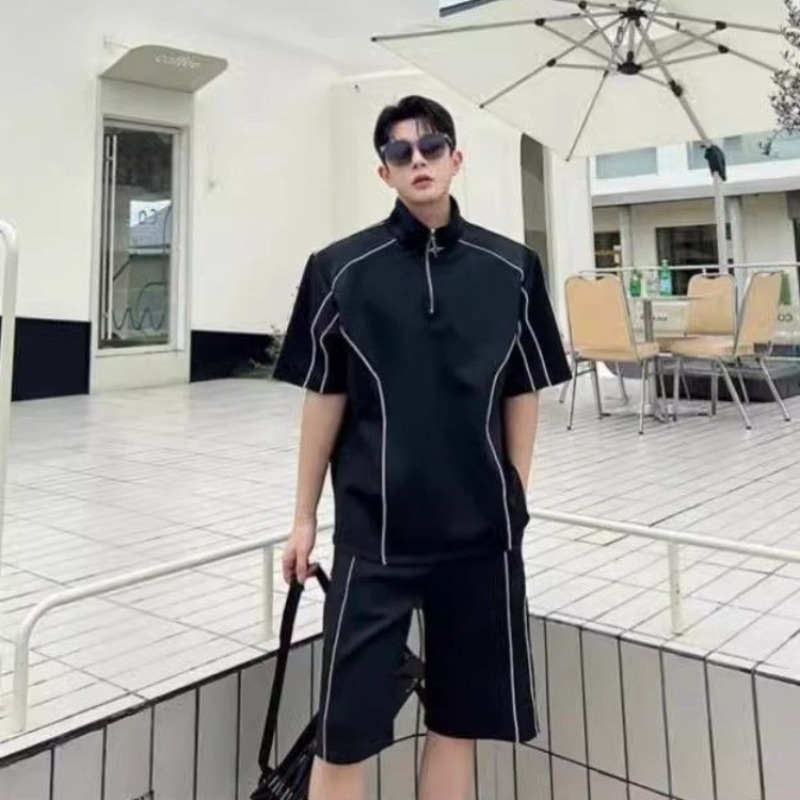 ชุดกีฬาผู้ชายสไตล์เกาหลี เสื้อ - Outdoor Sportswear บทวิจารณ์และราคา