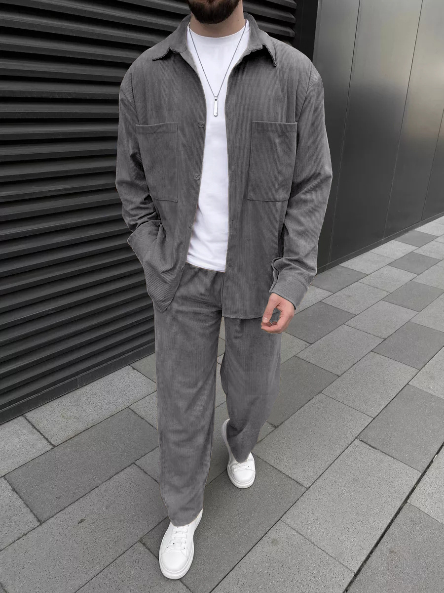 ชุดเซ็ตสองชิ้นผ้าลูกฟูกสำหรับผ - Outdoor Sportswear บทวิจารณ์และราคา