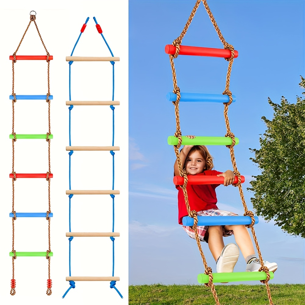 บันไดปีนป่ายหลากสีสำหรับเด็ก 1 - Outdoor Sport Climbing Gear บทวิจารณ์และราคา