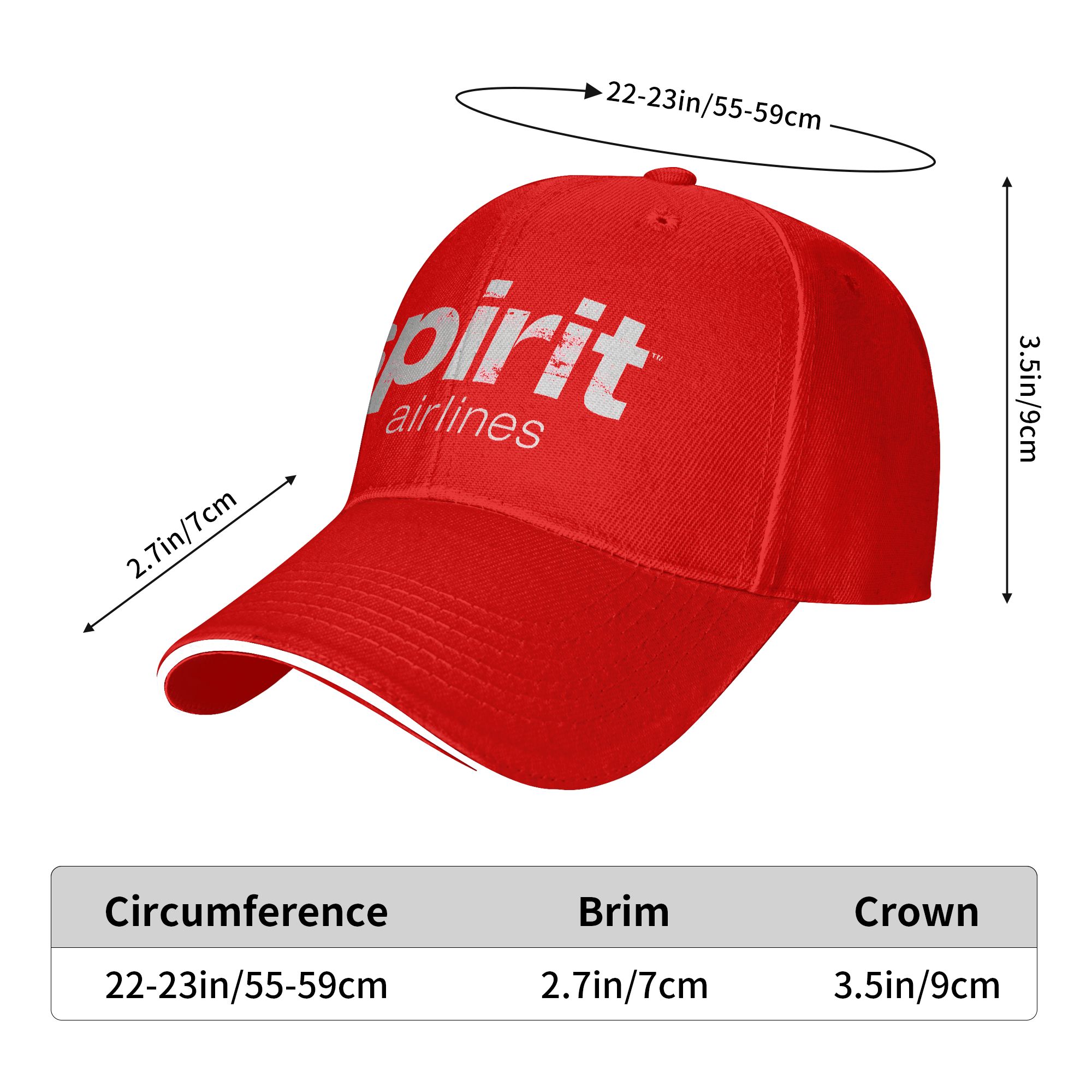 SPIRIT AIRLINES หมวกเบสบอลลำลอ - Outdoor Sport Hat Classic บทวิจารณ์และราคา